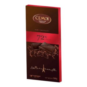 Tumšā šokolāde ar 72% kakao CEMOI, 100g