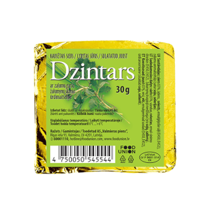 Kausētais sieriņš DZINTARS zaļumu, 30g