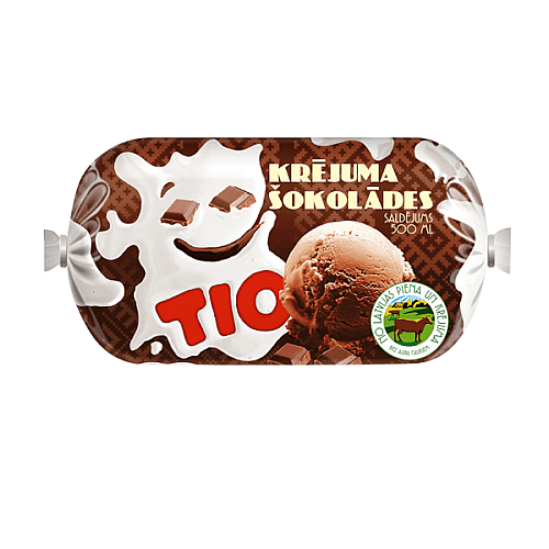 TIO Krējuma šokolādes saldējums 500 ml/240g