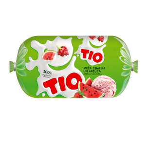 TIO Krējuma saldējums ar meža zemeņu un arbūza garšu, 500ml/240g