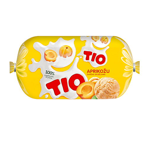 TIO Krējuma saldējums ar aprikožu garšu, 500ml/240g