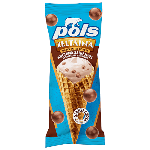 POLS krējuma saldējums ar šokolādes bumbiņām, 200ml/95g