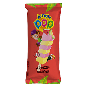 JUNGLE POP Krējuma saldējums ar melones un arbūza garšu, 80ml/45g