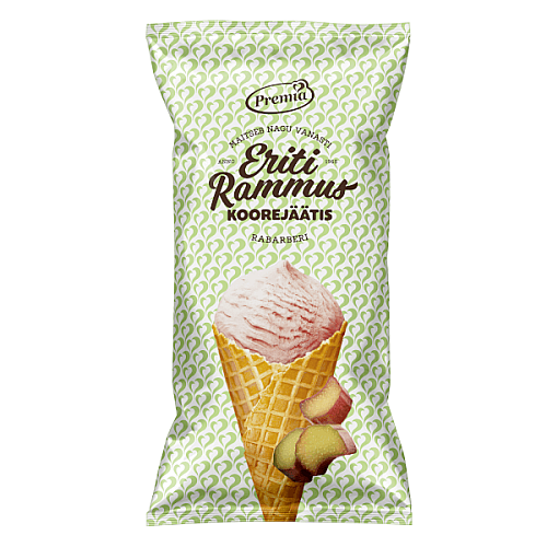 ERITI RAMMUS rabarberu krējuma saldējums, 200ml/100g