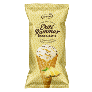 ERITI RAMMUS ananasu saldējums ar šokolādes gabaliņiem, 200ml/110g