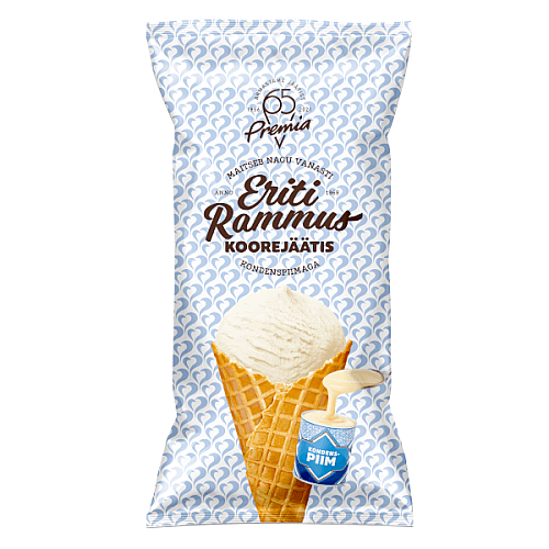 ERITI RAMMUS iebiezinātā piena krēma saldējums, 100g/200ml