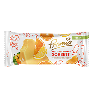 PREMIA apelsīnu-citronu sorbets 73g/80ml