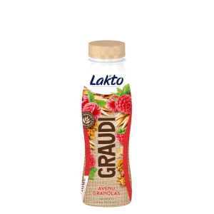 Raudzēts piena produkts LAKTO GRAUDI avene-granola, 270g