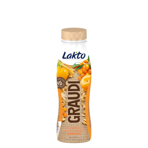 Raudzēts piena produkts LAKTO GRAUDI smiltsērkšķi-dzeltenā plūme-graudi, 270g