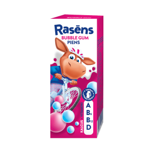 Piens RASĒNS “bubble gum” ar vitamīniem, 200ml 