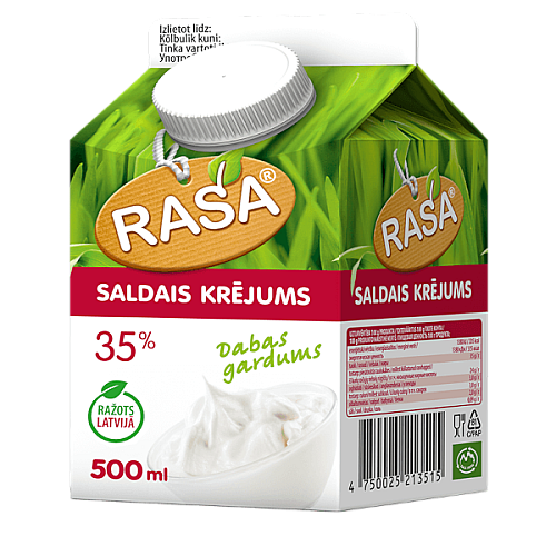 Saldais krējums RASA 35%, 500ml 