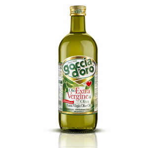 Olīveļļa Extra Vergine GOCCIA D'ORO, stikla pudelē, 1L   
