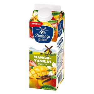 Jogurts LIMBAŽU PIENS mango - vaniļas 1.5%, 950g